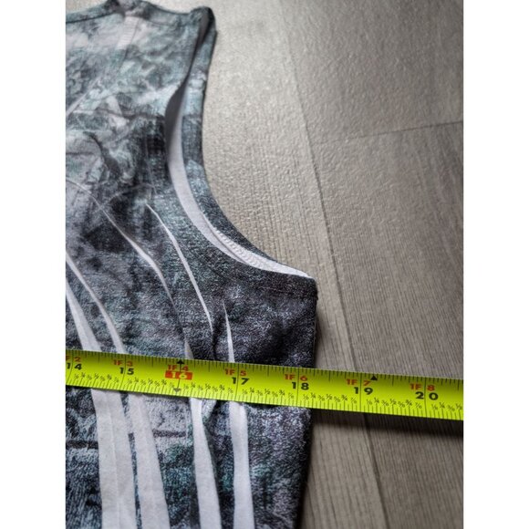 Coldwater Creek Sleeveless Abstract Layered Ruffle Tank Top S Polyester Womens - Picture 7 of 7